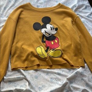 Mustard Mickey Mouse Sweater